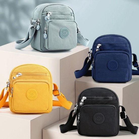 남녀공용 심플 미니 크로스백 여행 보조가방 커플가방