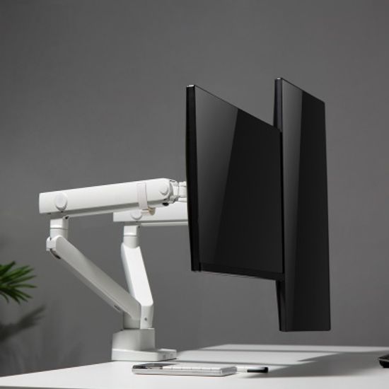 루나랩 스탠다드 싱글 화이트 모니터암 거치대