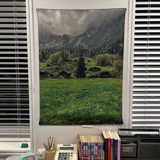 삼각나무 65x90 쉬폰 패브릭포스터
