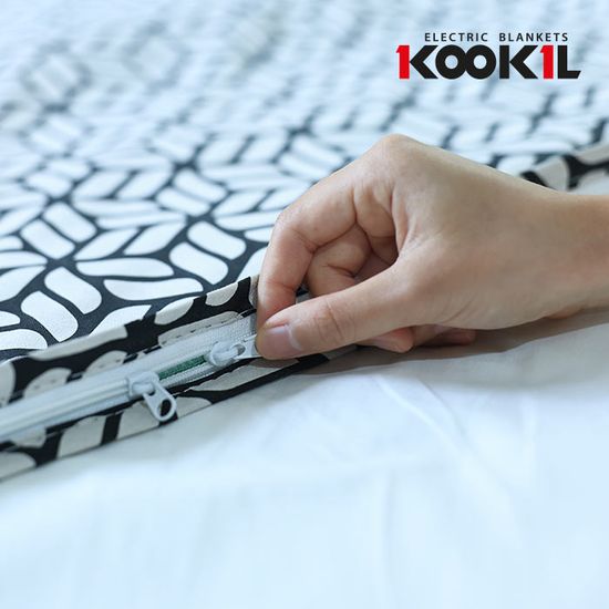 국일 탄소 그래핀 원단 전기요 다크그레이 싱글