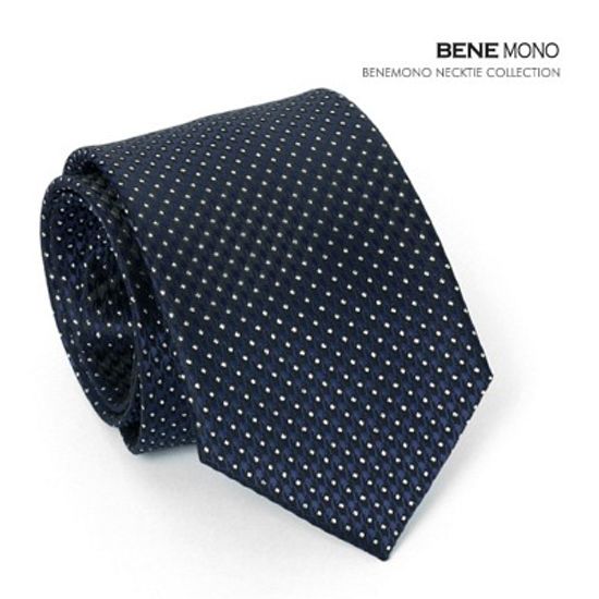 [BENE MONO]M06 실버 포인트 넥타이
