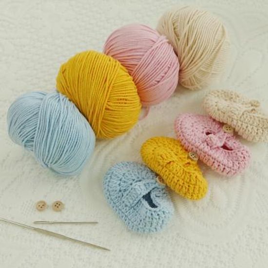 HAGT 아기덧신 손뜨개 태교 뜨개질 DIY 키트 신발뜨기