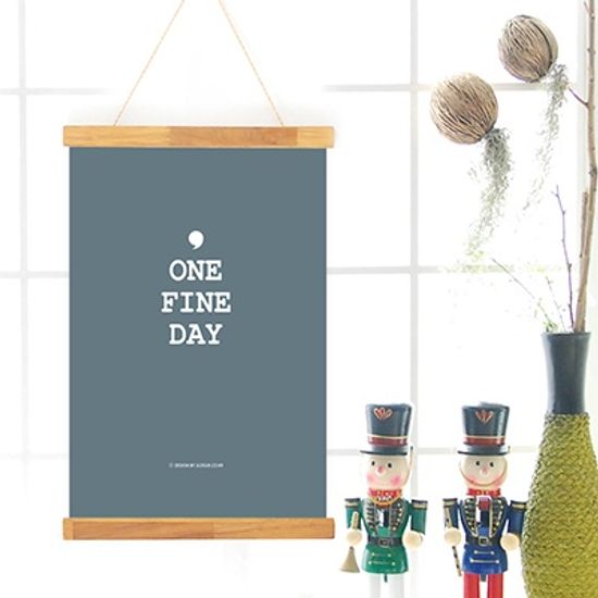 ONE FINE DAY 패브릭포스터 M Size +행잉액자 set