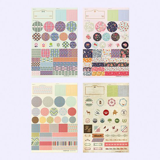 데코 스티커 4종 패키지