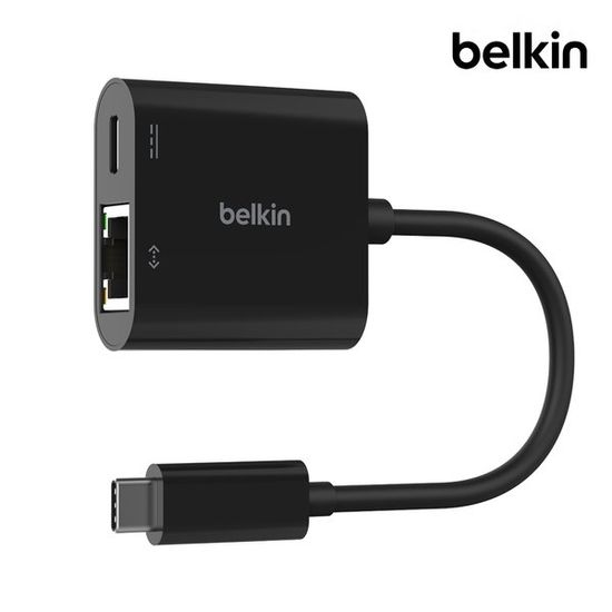 벨킨 C타입 이더넷 100W 충전 어댑터 젠더 INC019bt