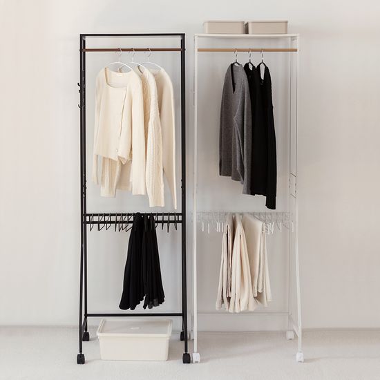 철제 올인원 상하의 멀티행거/드레스룸행거/원룸행거
