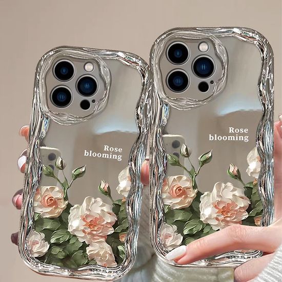 갤럭시 s26 25 24 23 감성 꽃 나비 미러 물결 케이스