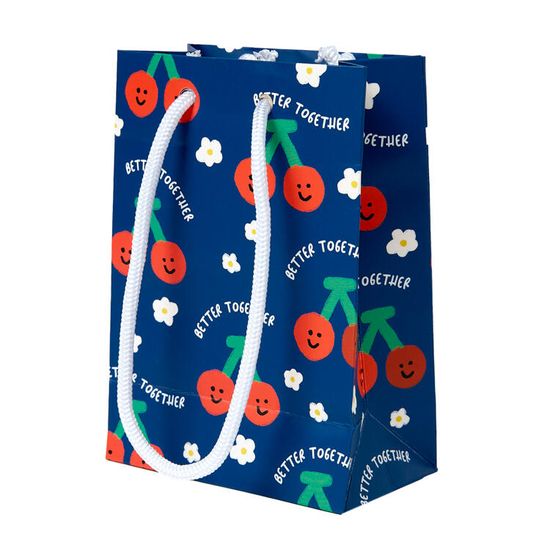 아트박스 네이비체리 미니쇼핑백