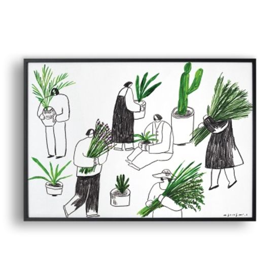 식물 가꾸기 / 일러스트 액자