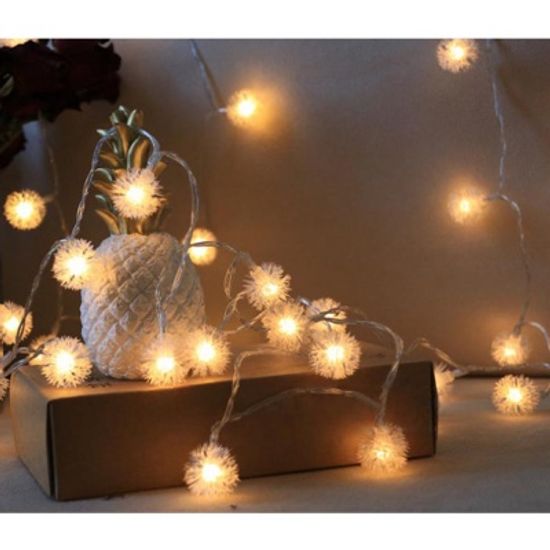 20구 눈송이 와이어 전구(웜색) (3M)