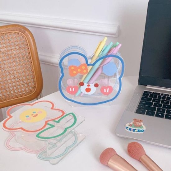 귀염뽀짝 아크릴 펜홀더 펜꽂이 연필꽂이 13TYPE