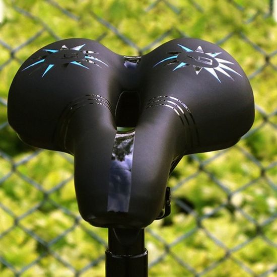 스펙터클 레일형 자전거 안장(블루)메모리폼 산악안장