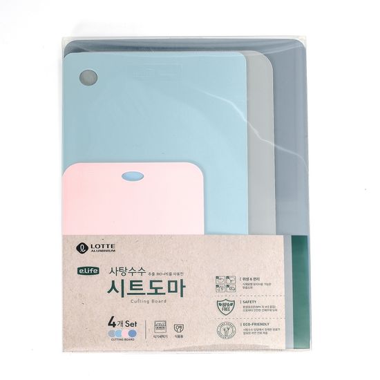 [이라이프] 사탕수수 추출 BIO-PE 시트도마 4종세트
