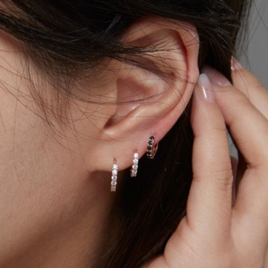14K 휘핑로즈파이 원터치귀걸이(L)