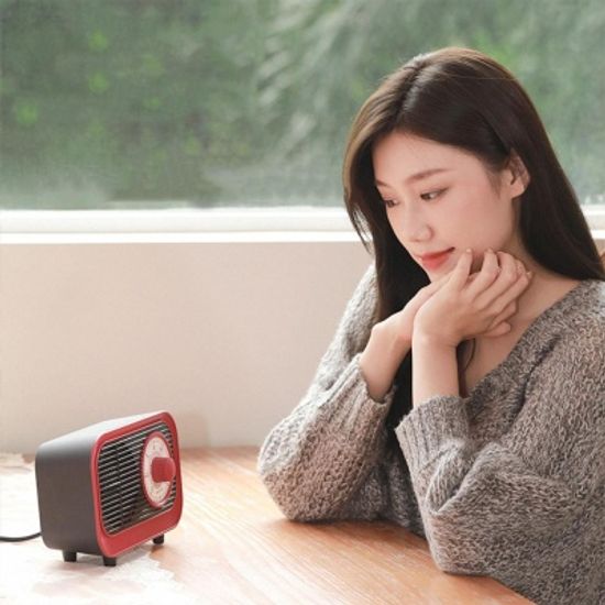 가정용 빈티지 미니 레트로 감성 온풍기 히터 2color