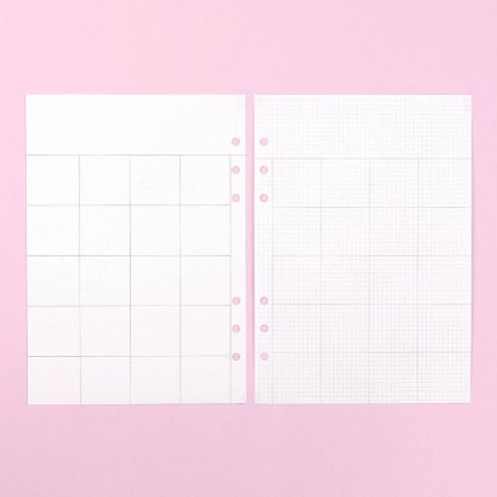 워너디스 A5 6공 기본 리필 속지 내지_먼슬리