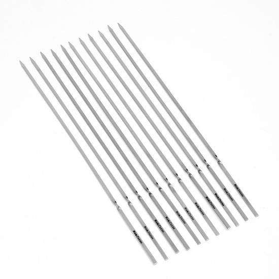 낭만캠핑 바비큐 꼬치 10p세트(일자) 캠핑꼬치구이