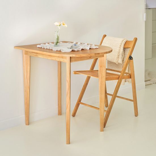 에이든 티크 반타원 테이블 2colors