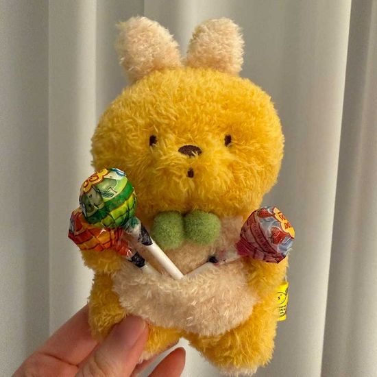 [선레몬]폭신폭신탓똔 캥거루 애착 동물 인형