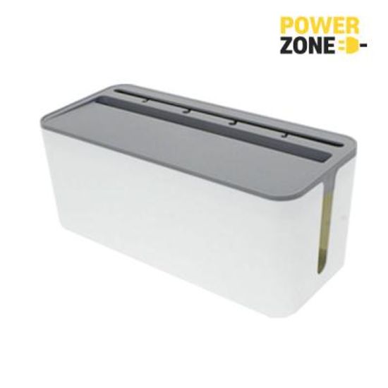 [파워존] 케이블박스 멀티탭전선/중형/그레이화이트