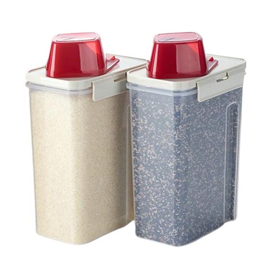 잡곡통 2kg 2개 밀폐용기 시리얼통 냉장고쌀통 보관통