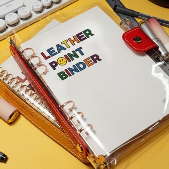 플랜커스 레더 포인트 바인더 A5 20공 6공