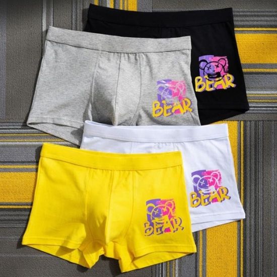 남자 남성 학생 데일리 패션 컬러 면스판 팬티 드로즈