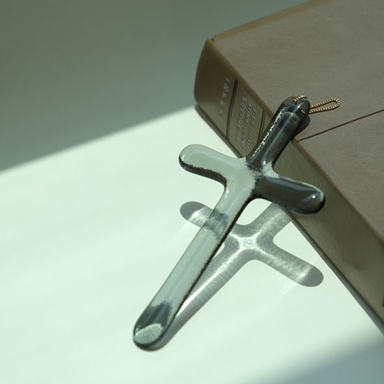 Glass Hanging Cross 유리 벽걸이 십자가