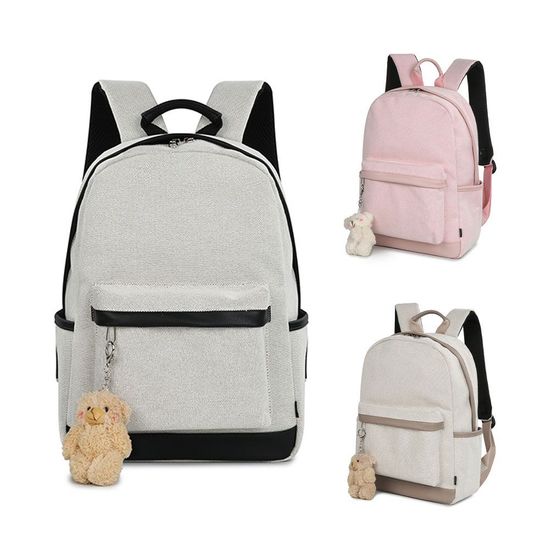 곰돌이키링 캐주얼백팩 데일리 학생 책가방(W9F1A0B)