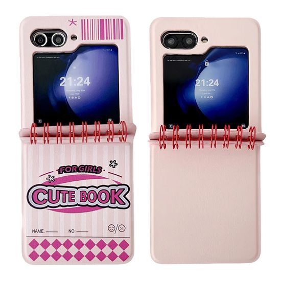 갤럭시 Z플립 6 5 4 3 스프링 수첩 힌지 가죽 케이스