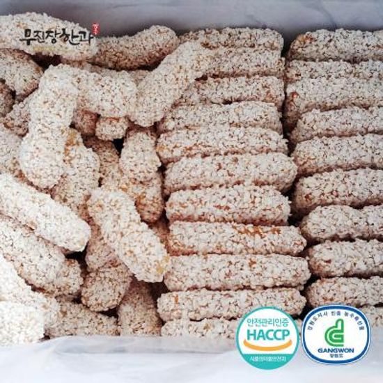 강릉사천 무진장한과 찹쌀과즐강정 반반 (중) 1.3kg