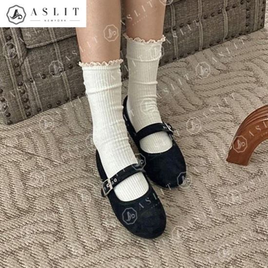 [애슬릿]둥근 코 러블리 코디 메리제인 플랫 슈즈