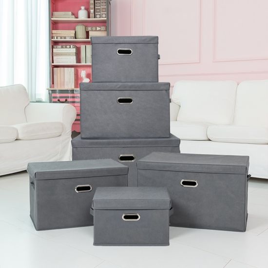 레토 패브릭 접이식 리빙박스 정리함 (54L) 