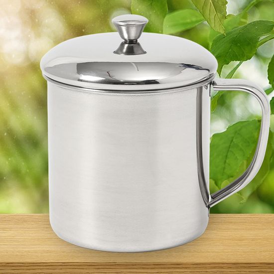 [엣모어]아웃도어 스텐 뚜껑 캠핑컵(900ml)