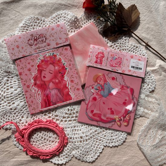 디어로즈 인물 사각스티커 - 로즈