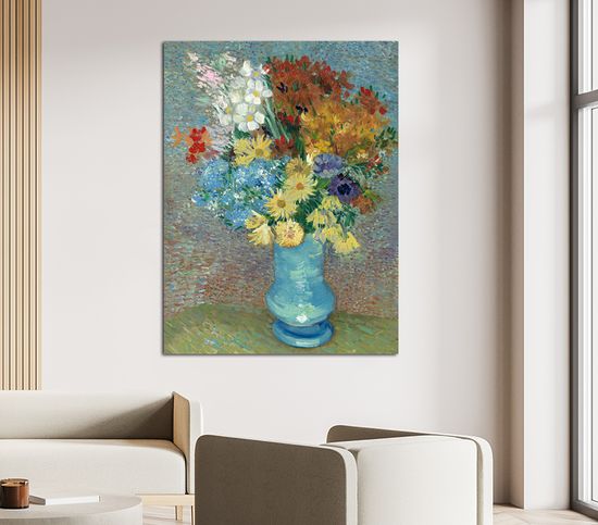 빈센트 반 고흐 파란꽃병에담긴 꽃 그림 명화 중형