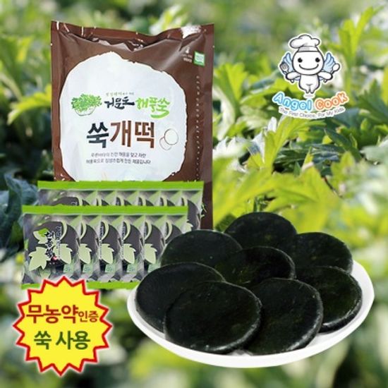 [엔젤쿡] 자연담은 거문도 해풍쑥 찐쑥개떡 500g AGCGSM0301
