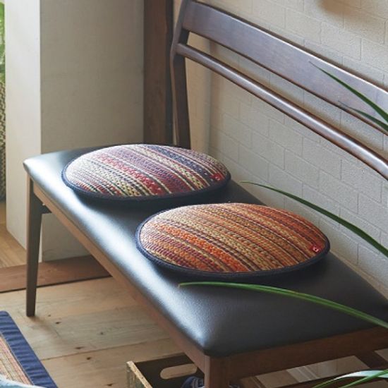 [이케히코]D.STYLE 이구사 데님 원형방석