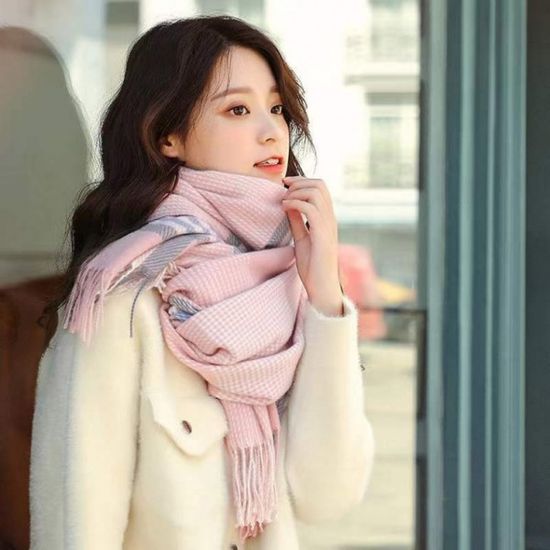 목돌이 남여공용 체크포인트 가을 머플러 겨울 부들