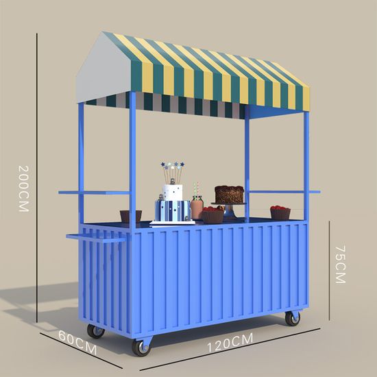 플리마켓 이동식 행사 전시 판촉 노점상 매대B-120CM