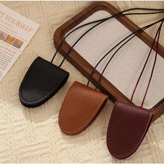 가죽 안경 파우치 목걸이형 선글라스 케이스 스트랩