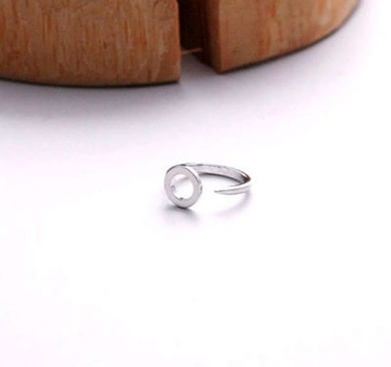 Circle - Nuckle Silver Ring