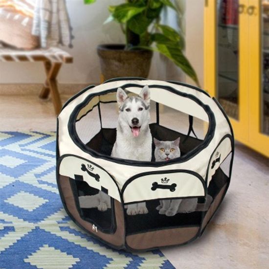 강아지 고양이 접이식 야외용 애견 텐트 수납백포함