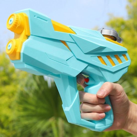 컬러 듀얼 대형 물총 대용량 워터건 파워 장난감 샷건