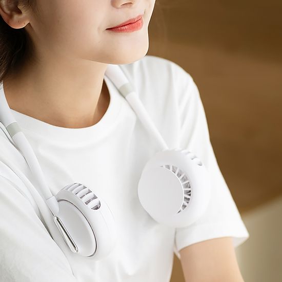 [브리즈홈]두손이 자유로운 USB 넥밴드 선풍기