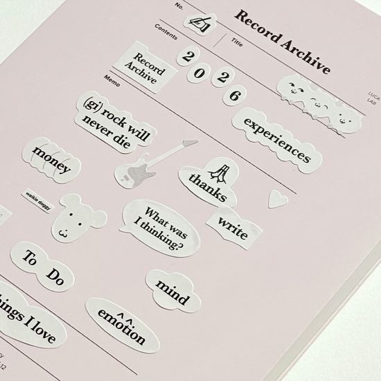 루카랩 2026 레코드 아카이브 B6 다이어리