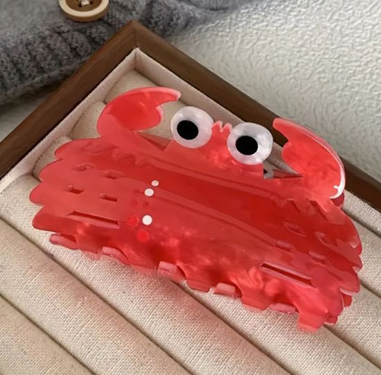 꽃게 머리 집게핀 머리핀 헤어핀 헤어 집게핀 삔 핀