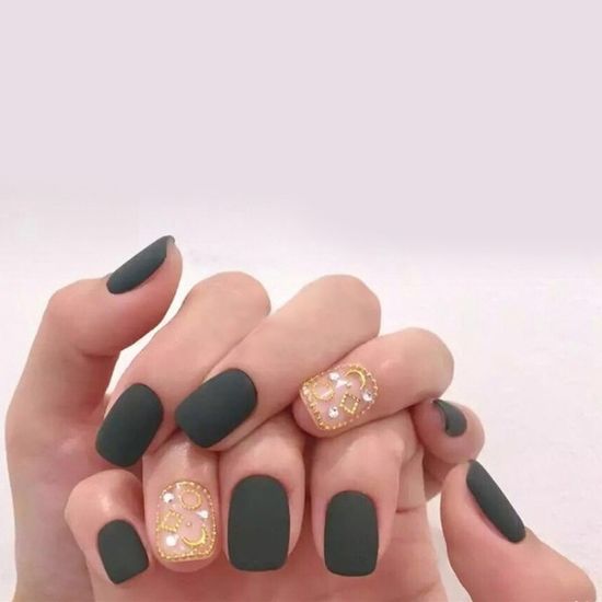 모던심플 블링블링 네일스티커 018