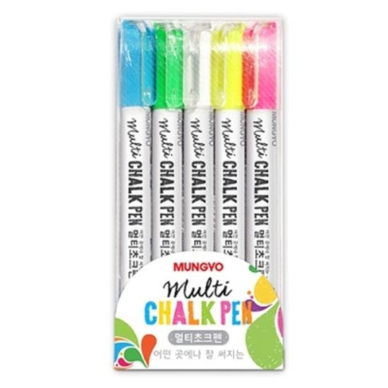 [문교화학] 멀티초크펜 5색 [세트/1] 319180