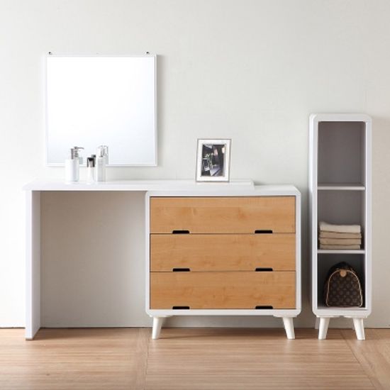 넬리 심플 수납 확장형 화장대 800 A형 (착불)